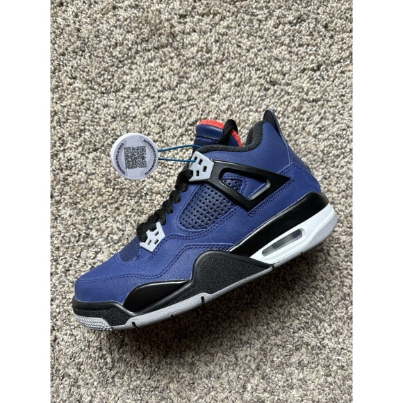 Nike Air Jordan 4 Winter Loyal Blue Size 4 Youth (Size 5.5 Women's) - Picture 8 of 11
